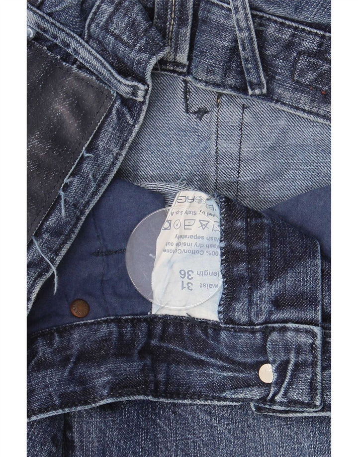 Energe Womens Liam Straight Jeans W31 L36 Blue Cotton