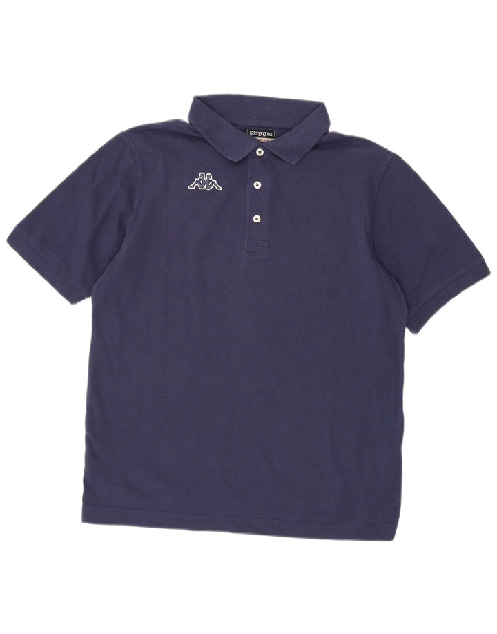 Kappa Mens Polo Shirt Small Navy Blue Cotton