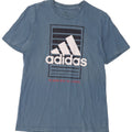 Męska koszulka graficzna Adidas Top Medium Blue