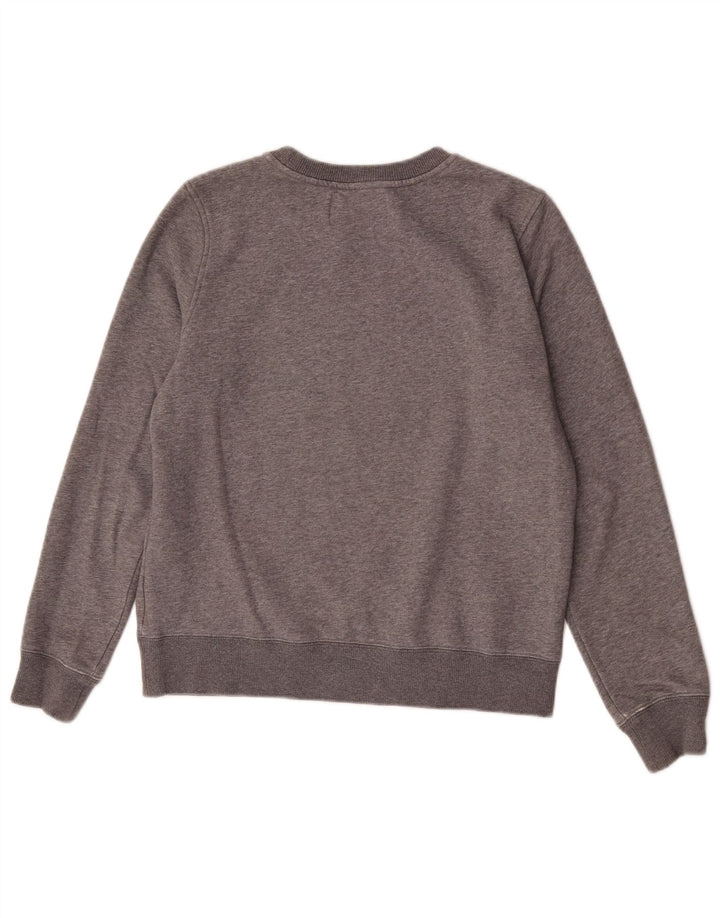 Calvin Klein Jeans Womens Graphic Sweatshirt Jumper UK 14 Medium Grey