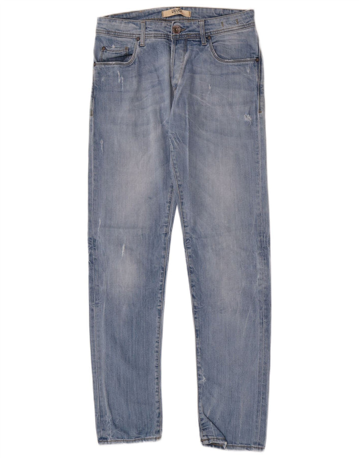 Liu Jo Mens Slim Jeans W30 L32 Blue Cotton