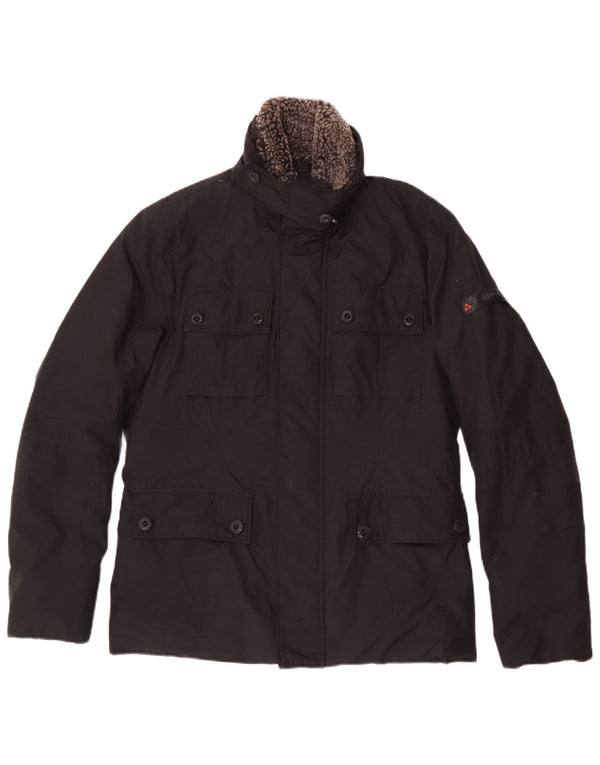 PEUTEREY Veste matelassée homme UK 44 2XL Noir Polyester