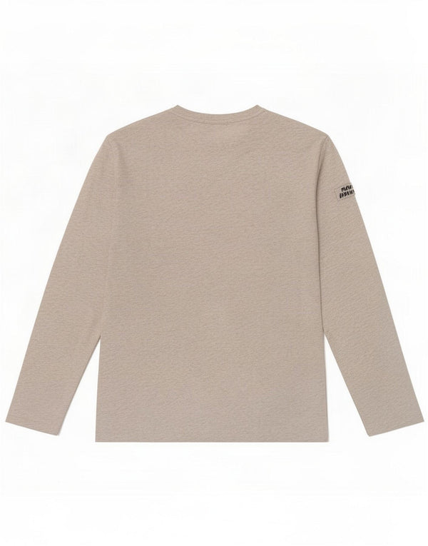 Zara Boys Graphic Top Long Sleeve 11-12 Years Grey Flecked
