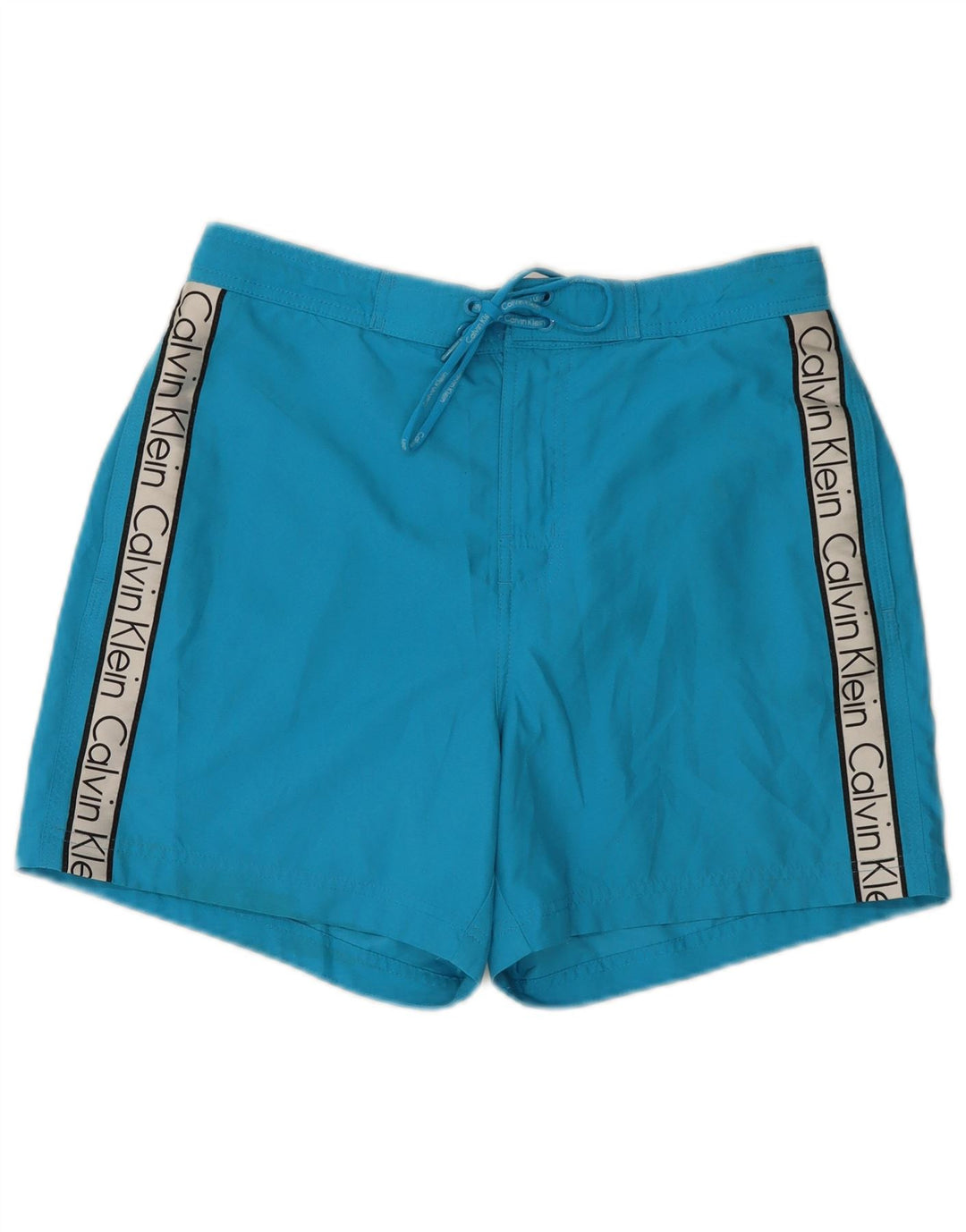 Calvin Klein Mens Graphic Swimming Shorts Medium Blue Colourblock