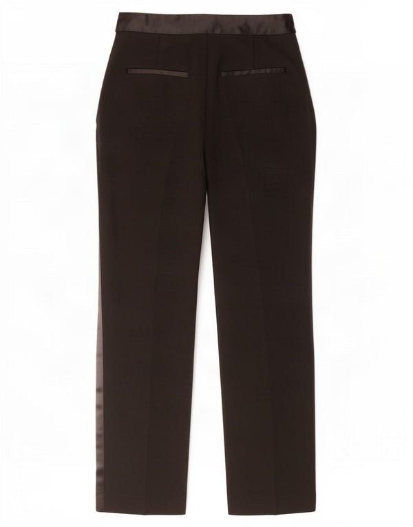 Pantaloni da abito affusolati Zara da donna piccoli W26 L27 poliestere nero