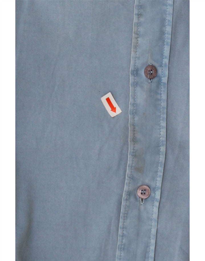 WRANGLER Mens Shirt Large Blue Cotton
