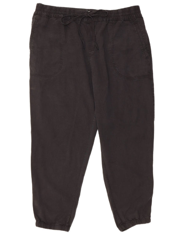 Женские джоггеры Fat Face укороченные брюки UK 18 XL W38 L27 Черный Tencel