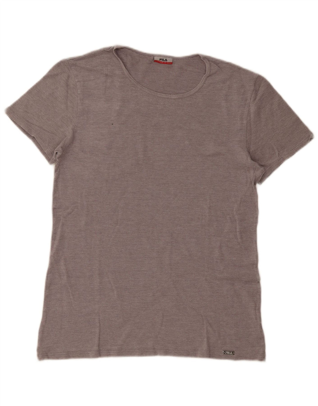 FILA Womens T-Shirt Top UK 14 Large Grey Modal