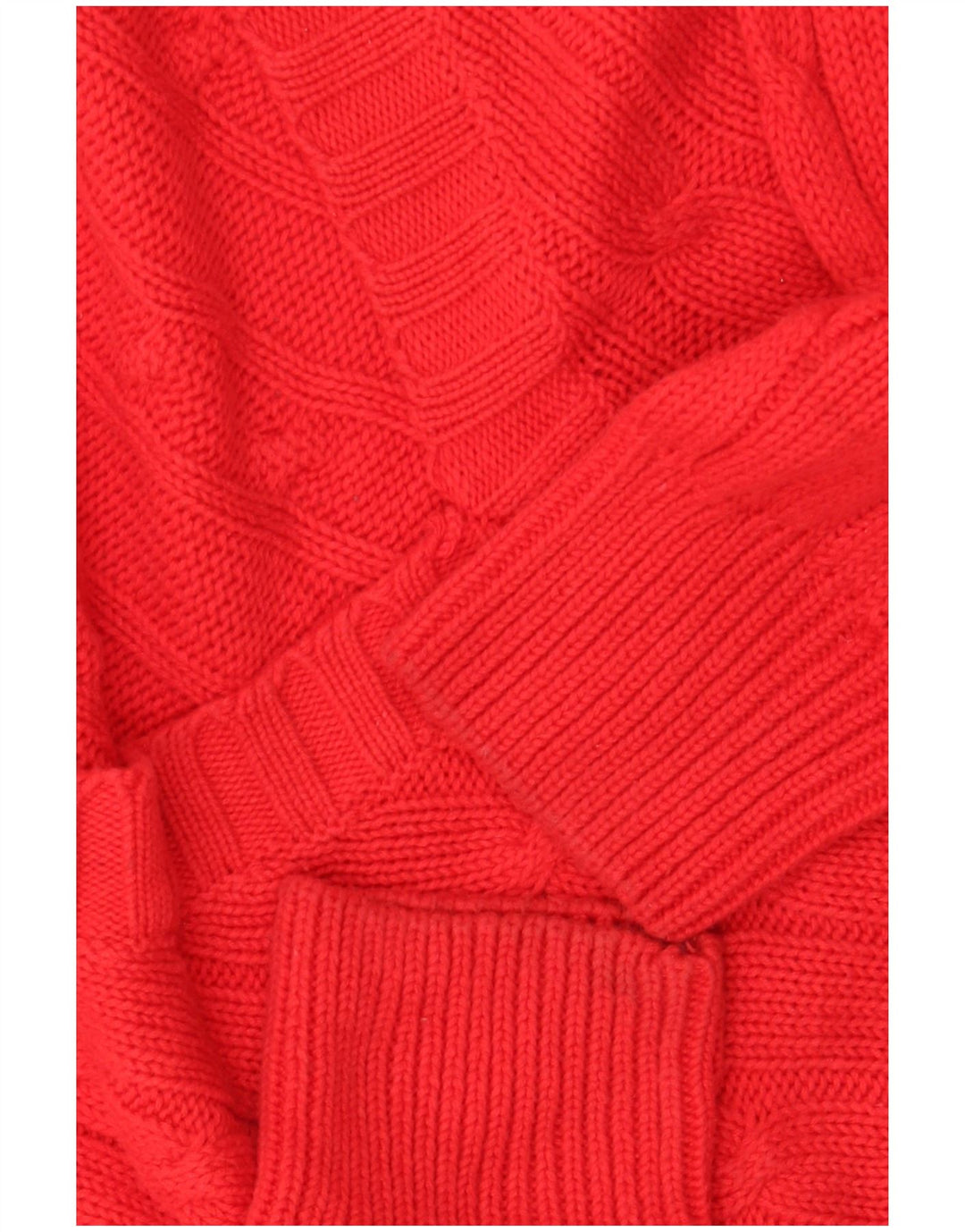 WHITE SAILS Mens V-Neck Jumper Sweater XL Red Cotton