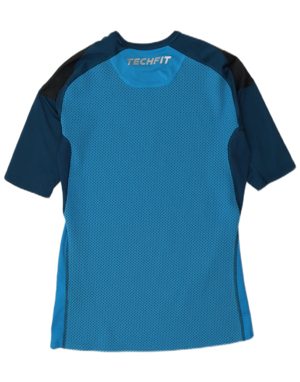 Adidas Mens Climacool T-Shirt Top XL Blue Colourblock Polyester