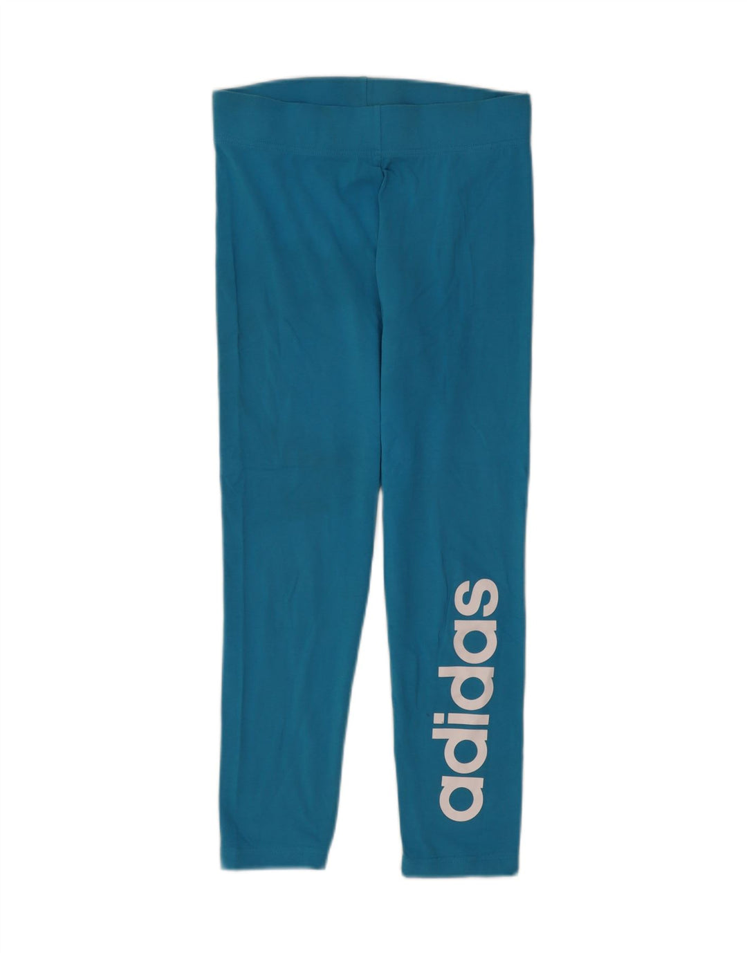 ADIDAS Womens Graphic Leggings UK 12/14 Medium Blue