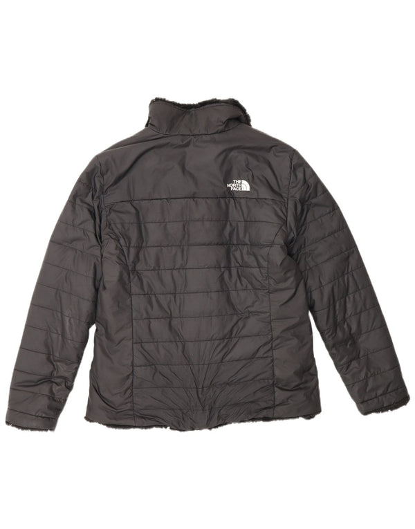 The North Face Girls Reversible Padded Jacket 14-15 Years XL Black