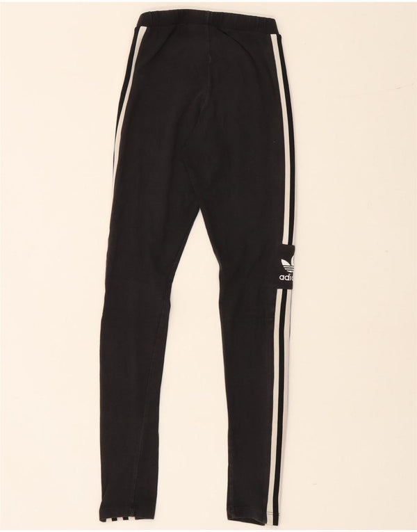 Adidas Grafiske Leggings til kvinder UK 4 XS Sort bomuld