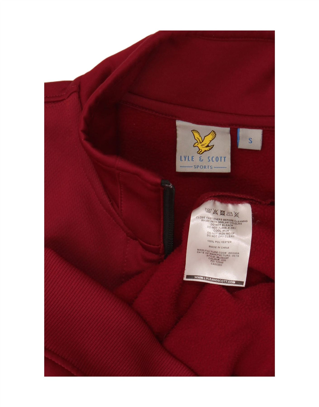 Lyle & Scott Herre træningsdragt Top jakke Lille rødbrun polyester