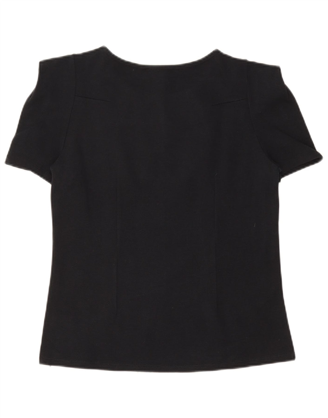 ZARA Womens Blouse Top UK 12 Medium Navy Blue