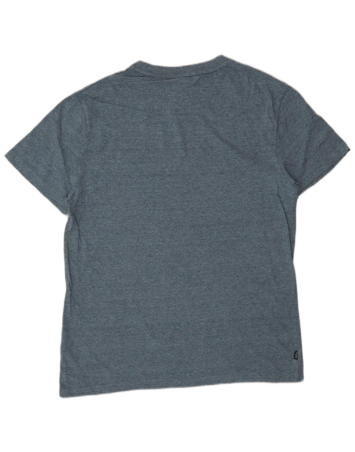 SUPERDRY Mens T-Shirt Top Medium Blue Cotton
