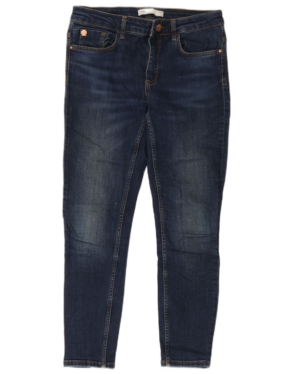 Zara Jeans ajustados para hombre EU 42 Large W32 L27 Algodón azul marino