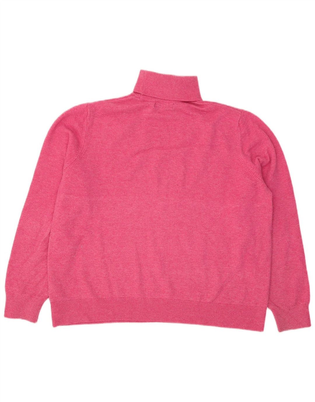 Marks & Spencer Womens Oversized Roll Neck Jumper Sweater UK 16 Large Pink