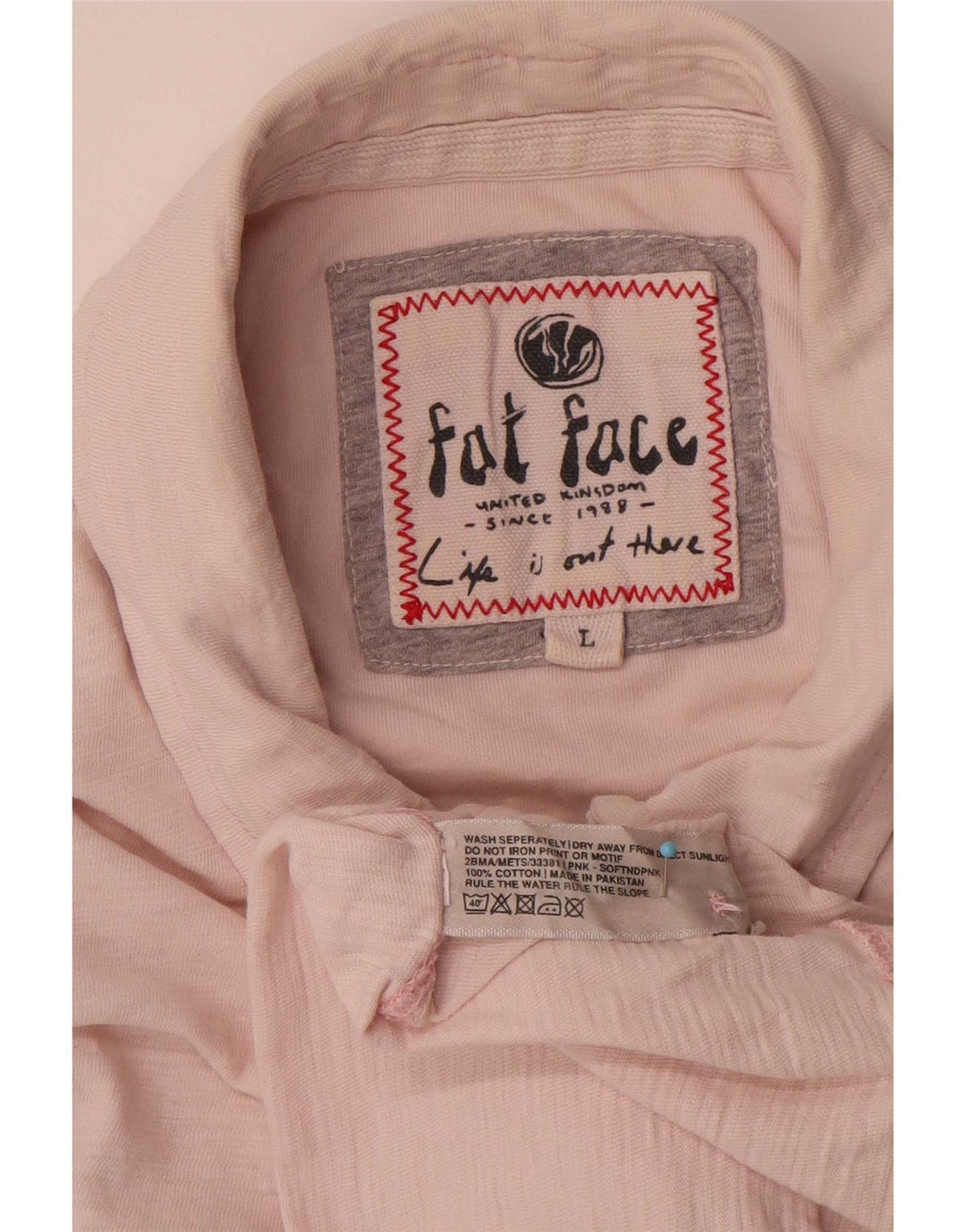 Polo para hombre Fat Face Grande Rosa