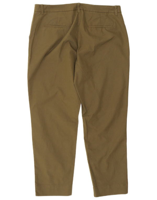 Marks & Spencer Damen Tapered Chinohose UK 14 Large W34 L25 Khaki