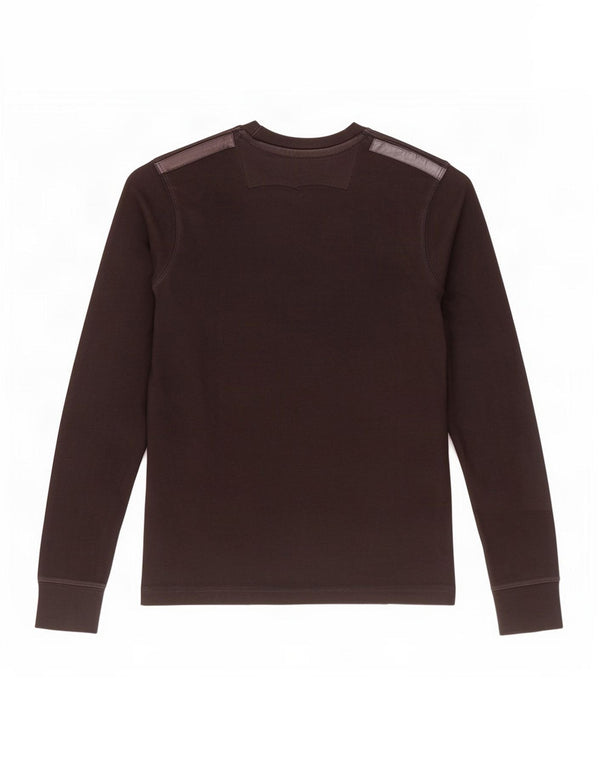 Levi's Top grafico da uomo a maniche lunghe piccolo in cotone nero