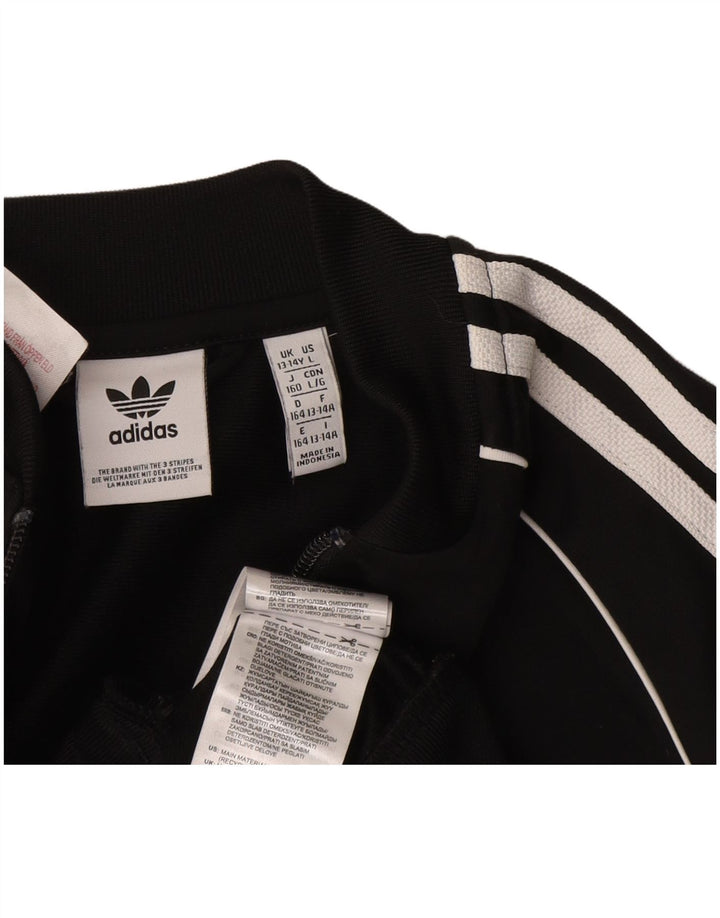 ADIDAS Træningsdragt til drenge Topjakke 13-14 år Sort Polyester