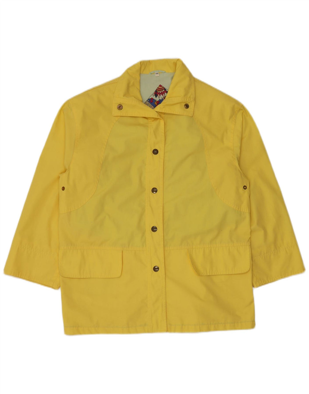 Incom Womens Oversized Raincoat IT 40 Small Yellow