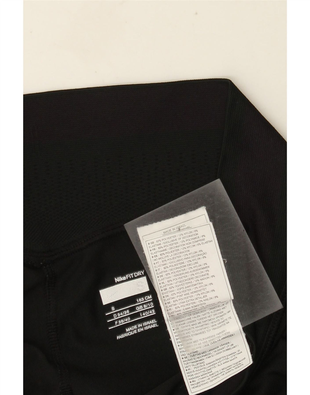 Leggings Capri Nike pentru femei UK 8/10 Poliester negru mic