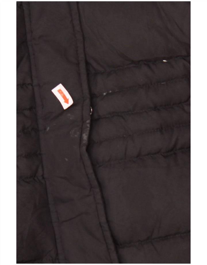 ESPRIT Womens Hooded Padded Jacket UK 10 Small Black