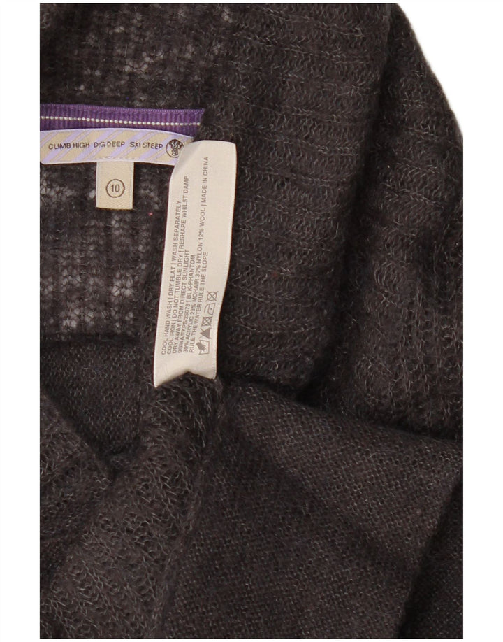 Fat Face Womens Cardigan Sweater UK 10 Small Grey Acrylic