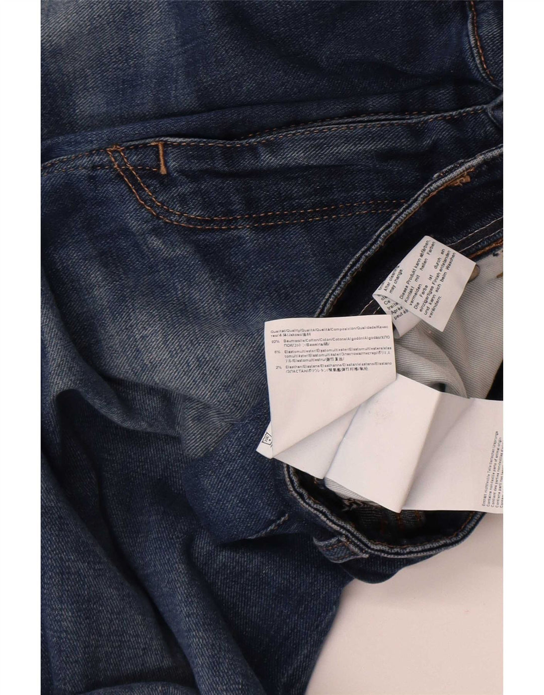Jeans dritti da uomo Hugo Boss W30 L32 cotone blu