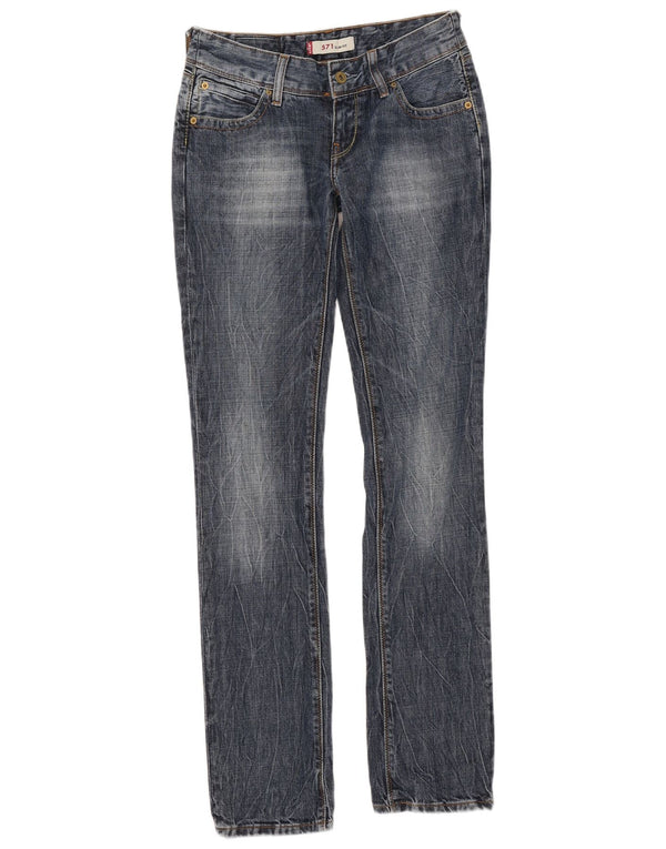 Jeans Levi's 571 Slim da donna W27 L34 cotone blu