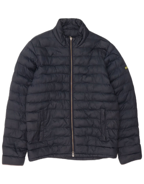 Barbour Chaqueta acolchada para hombre UK 36 Small Poliéster azul marino