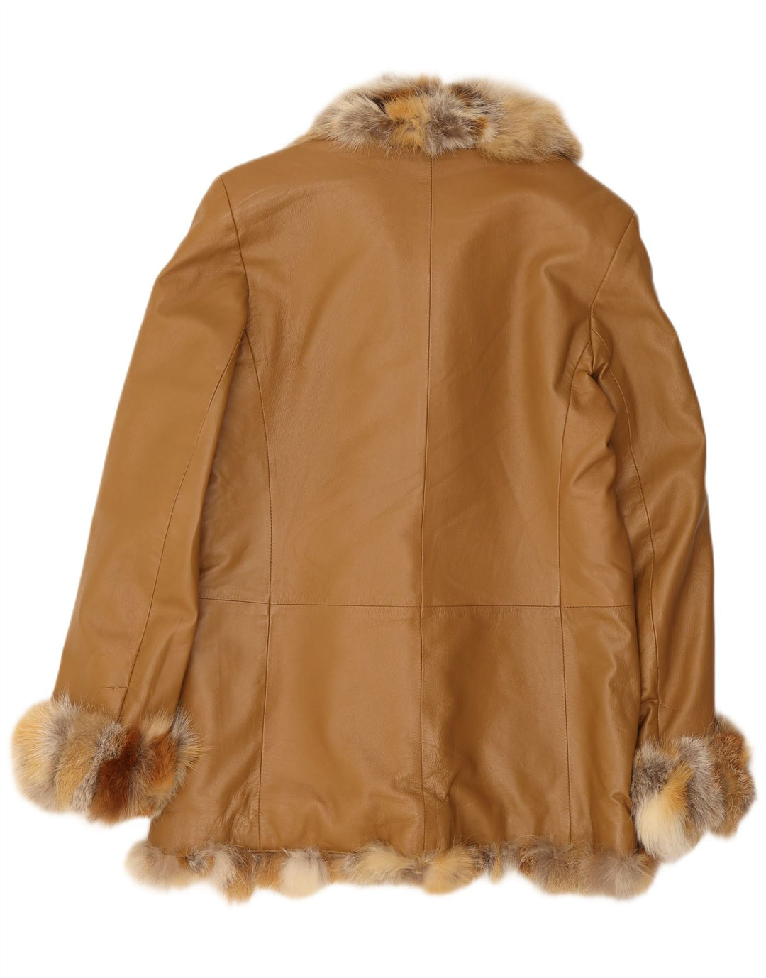 Vintage dame læderjakke UK 14 Medium Brown