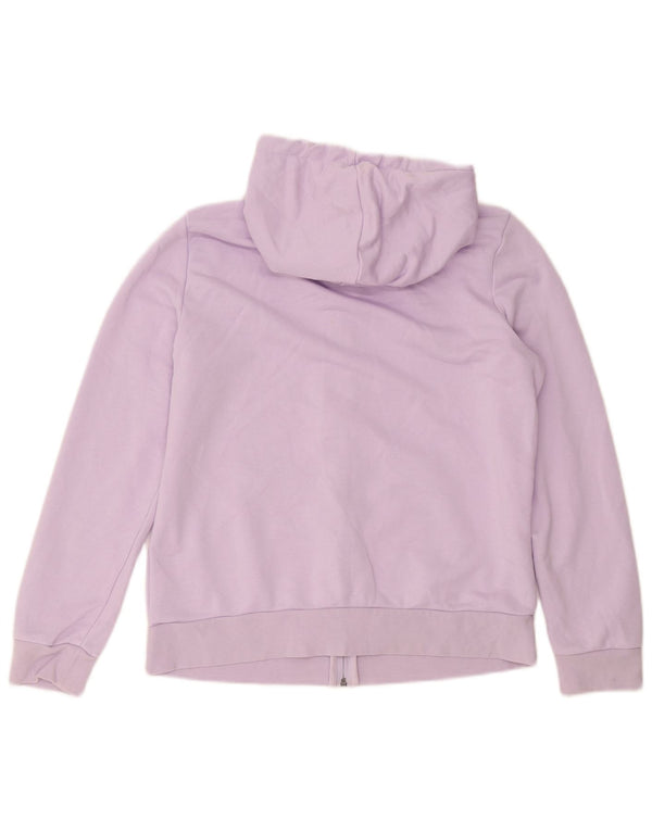 Adidas Womens Graphic Zip Hoodie Sweater UK 16/18 Large Purple Cotton
