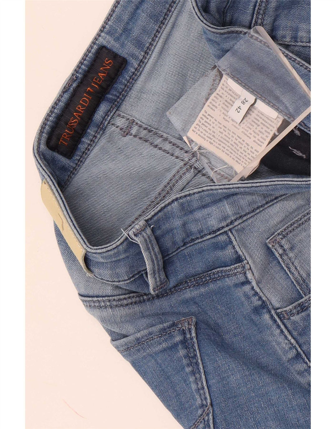 Trussardi Womens Cropped Jeans W28 L26 Blå