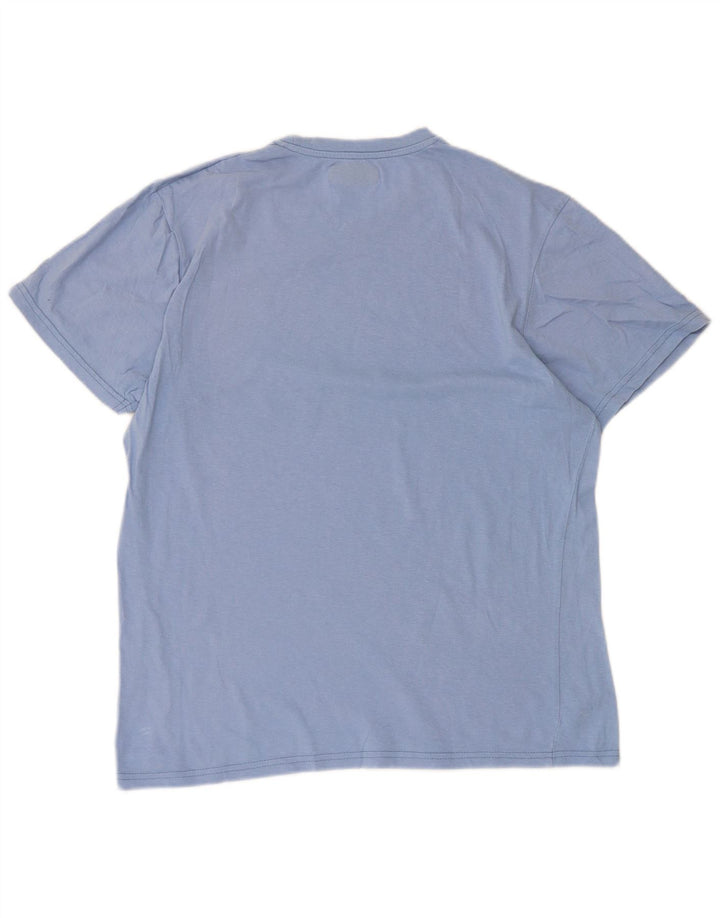Kappa Dame Grafisk T-Shirt Top UK 14 Medium Blue