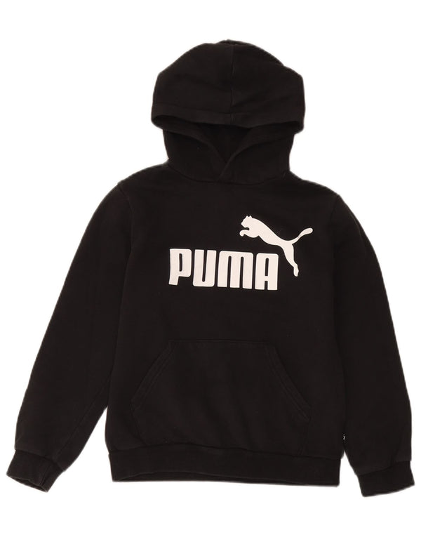 Puma Pull à capuche graphique garçon 11-12 ans Noir Coton