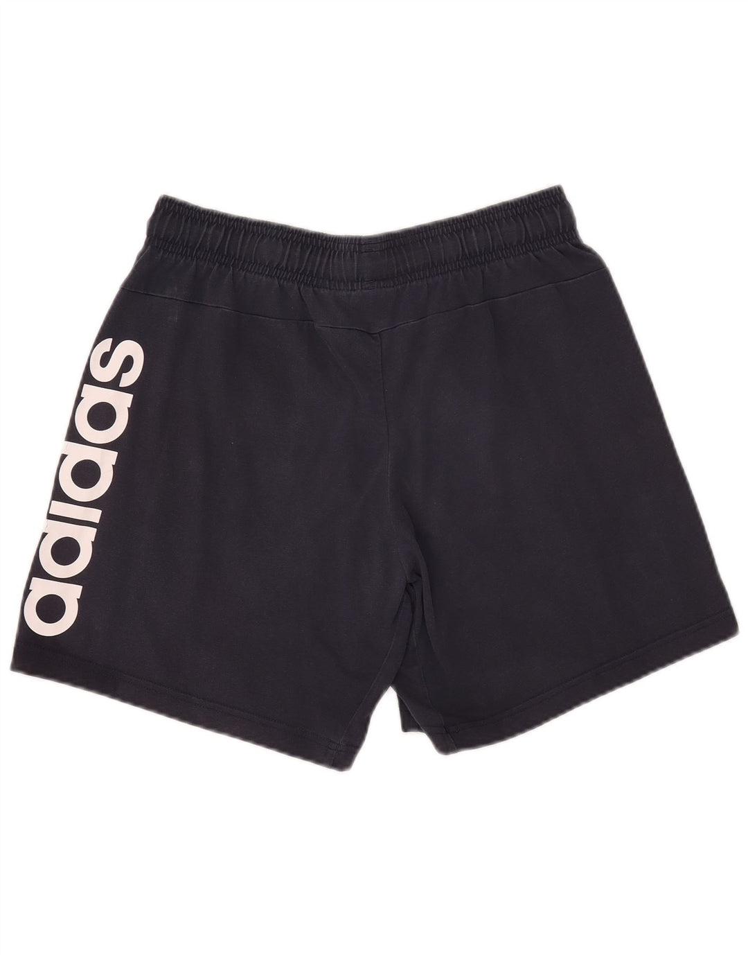 Adidas Mens Graphic Sport Shorts Medium Navy Blue Cotton