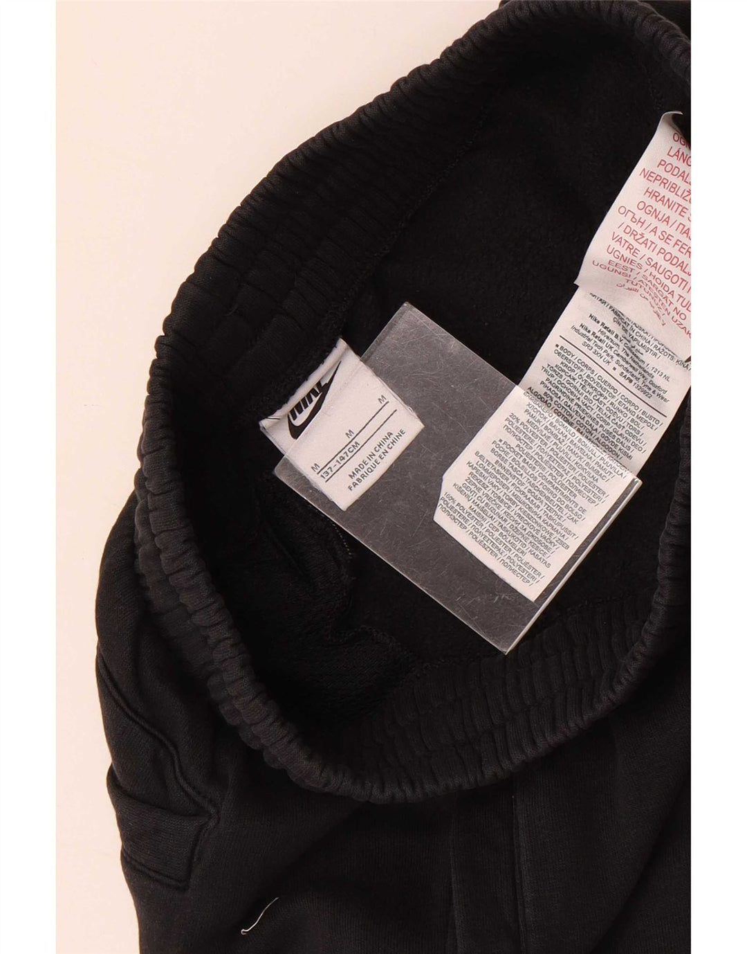 Nike Sportshorts für Jungen, 10–11 Jahre, mittelgroß, schwarze Baumwolle