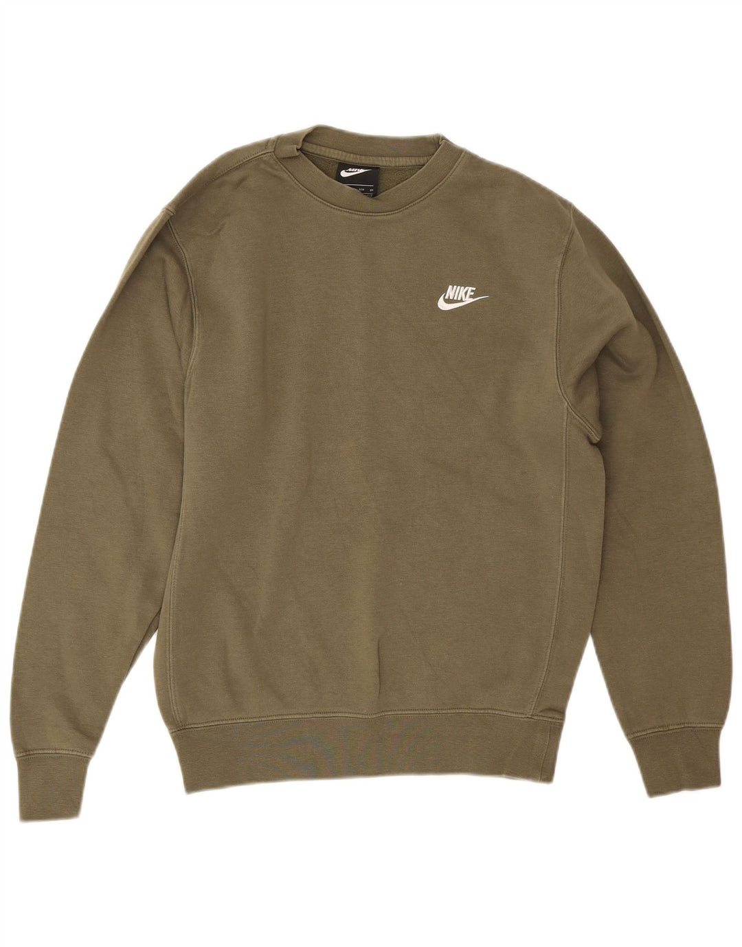 Nike Mens Sweatshirt Jumper XS Khaki Cotton