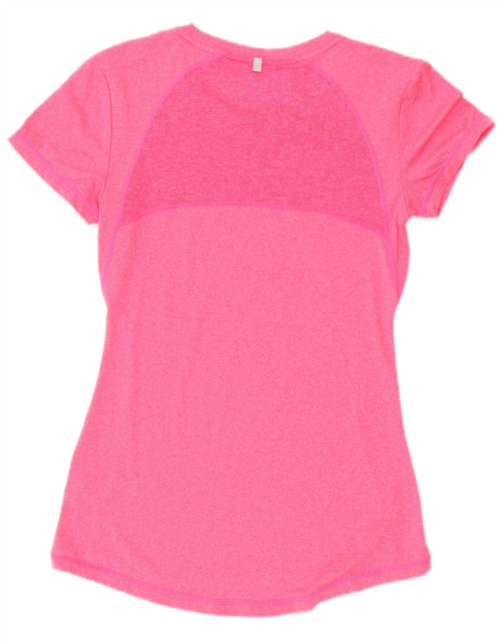 Ellesse T-Shirt Femme Top UK 10 Petit Rose Polyester