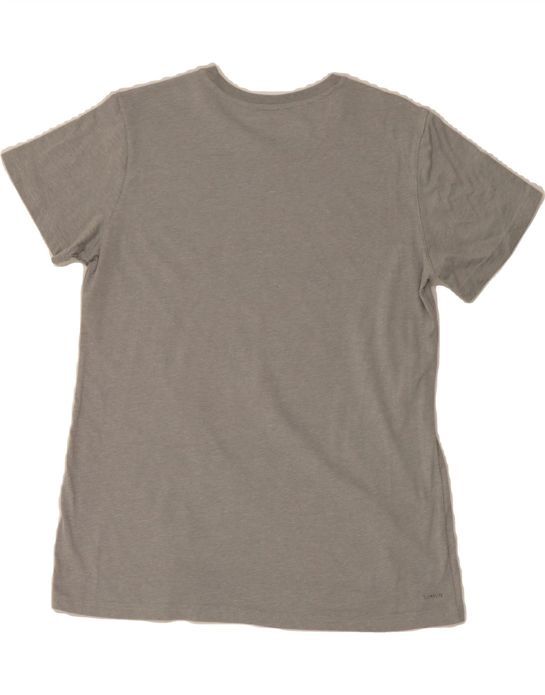 ADIDAS Womens Climalite Graphic T-Shirt Top UK 14 Large Grey Polyester Vintage Adidas and Second-Hand Adidas from Messina Hembry 