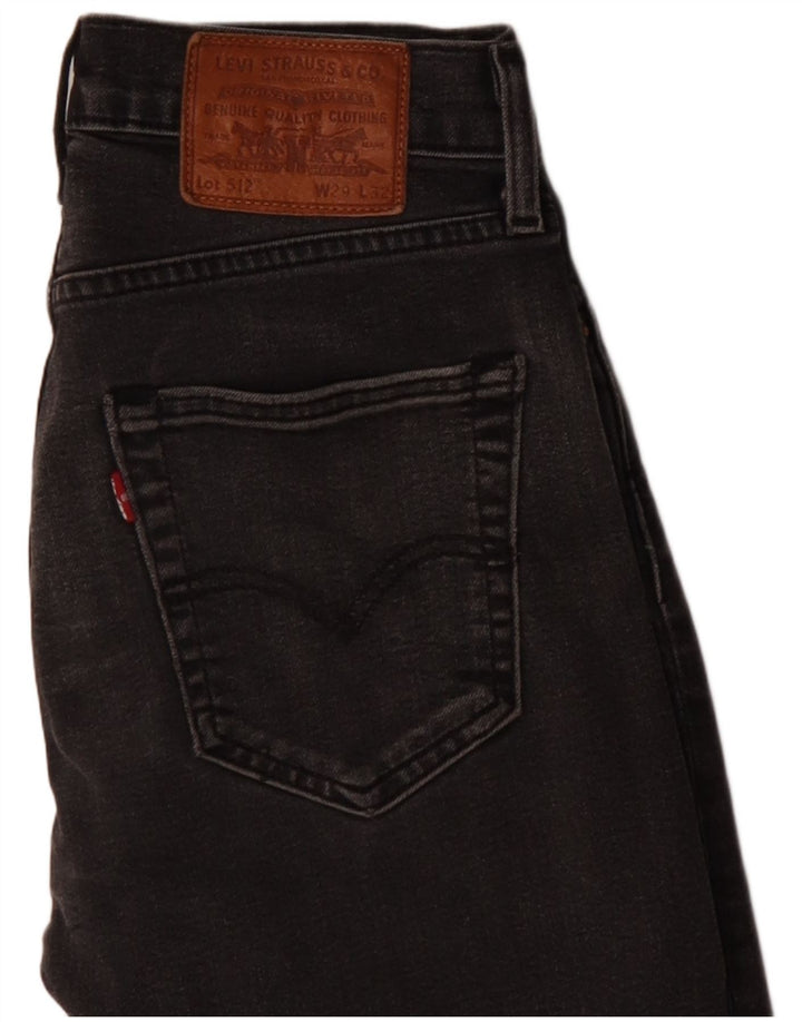 LEVI'S Mens 512 Slim Tapered Jeans W29 L32 Grey Cotton