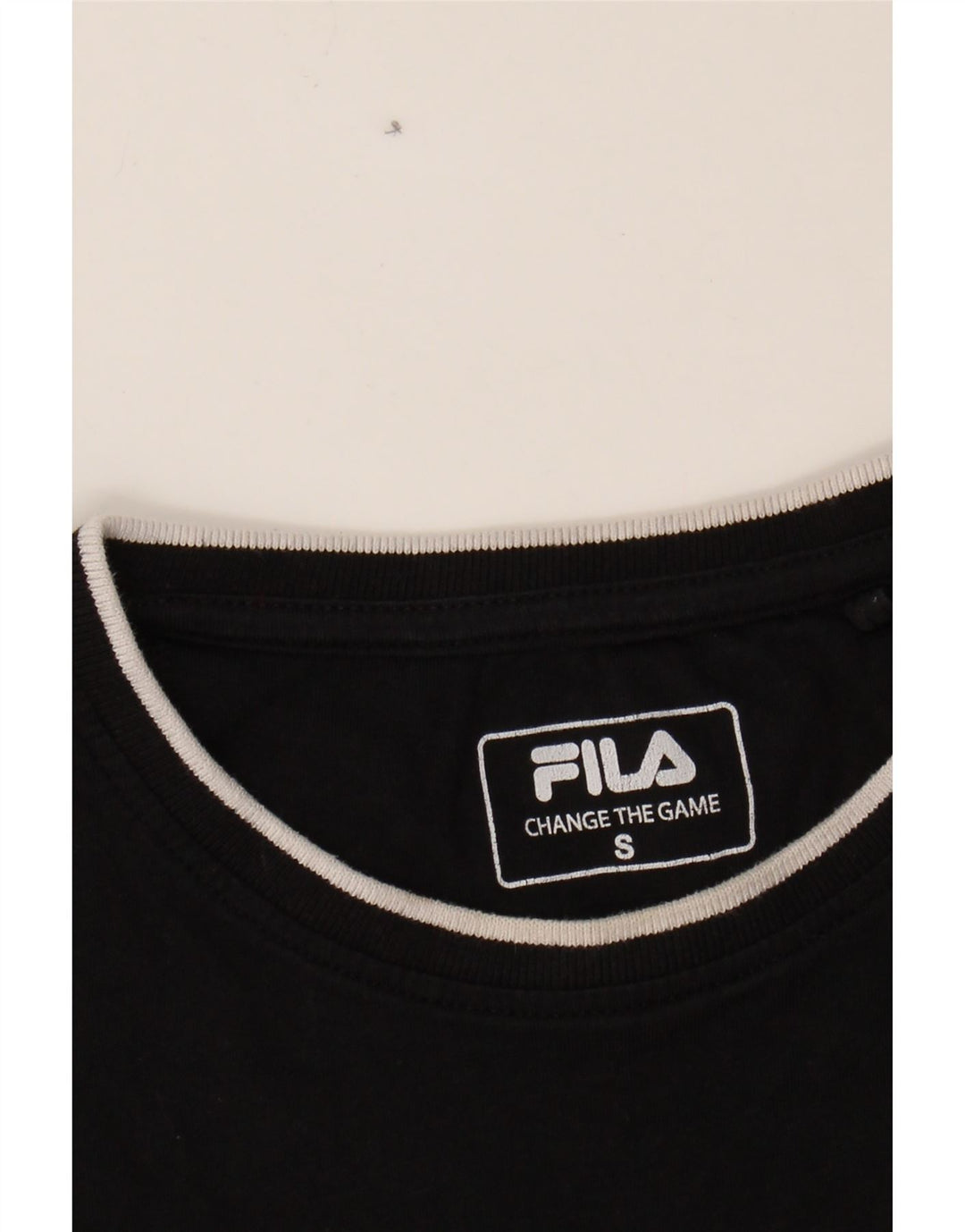 FILA Mens T-Shirt Top Small Black Cotton Vintage Fila and Second-Hand Fila from Messina Hembry 
