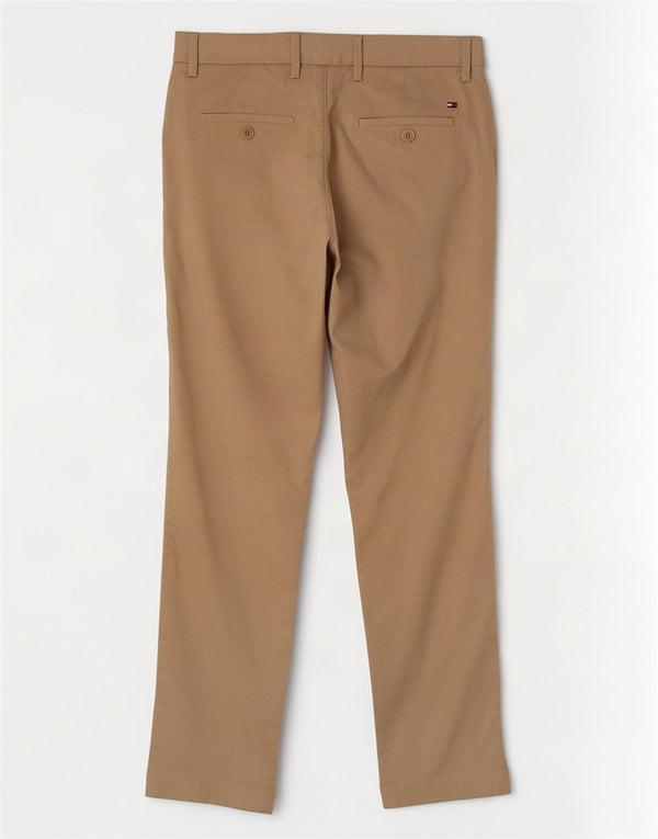 Pantaloni chino slim da uomo Tommy Hilfiger W29 L30 in cotone beige