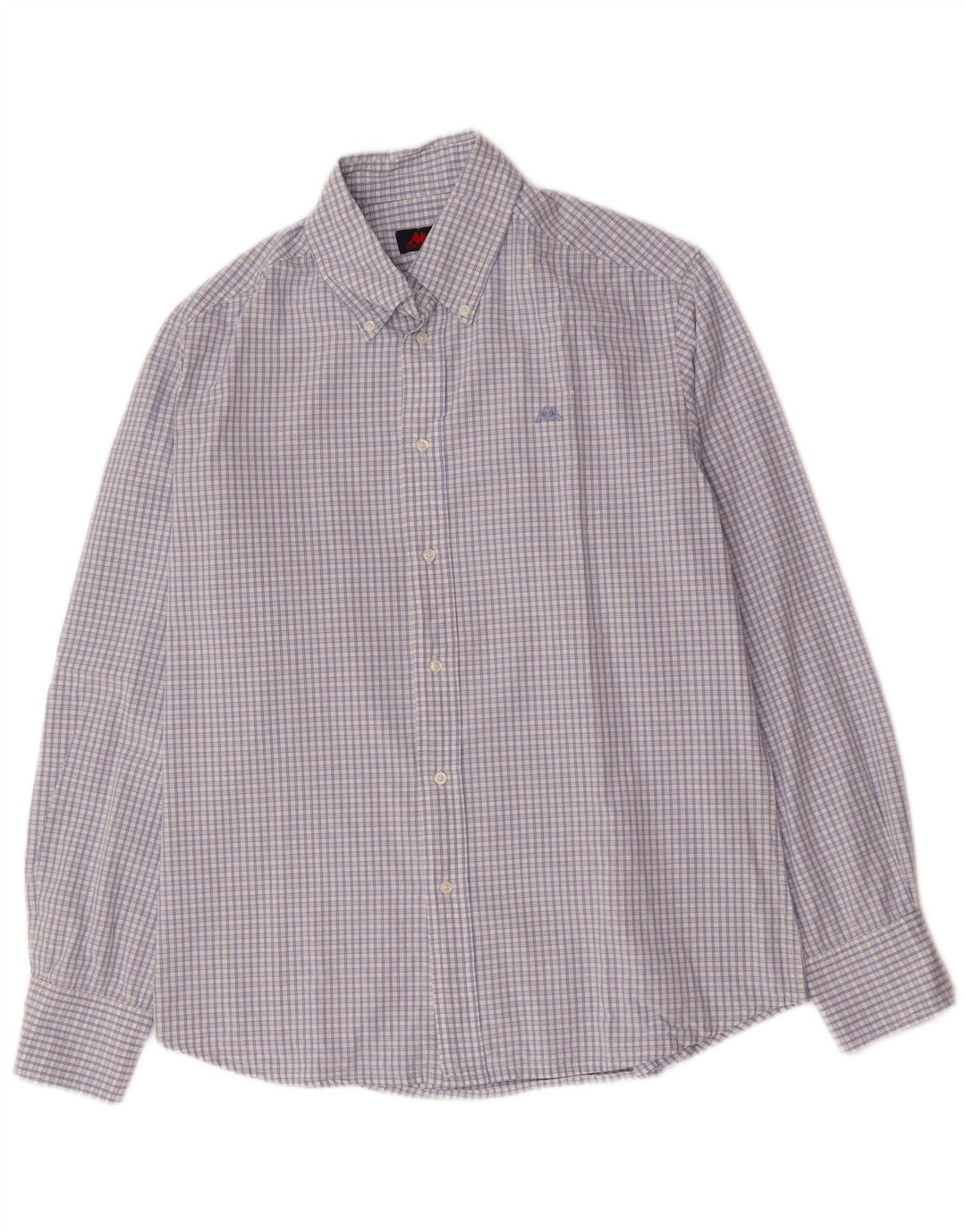 KAPPA Mens Shirt Large Blue Gingham Cotton