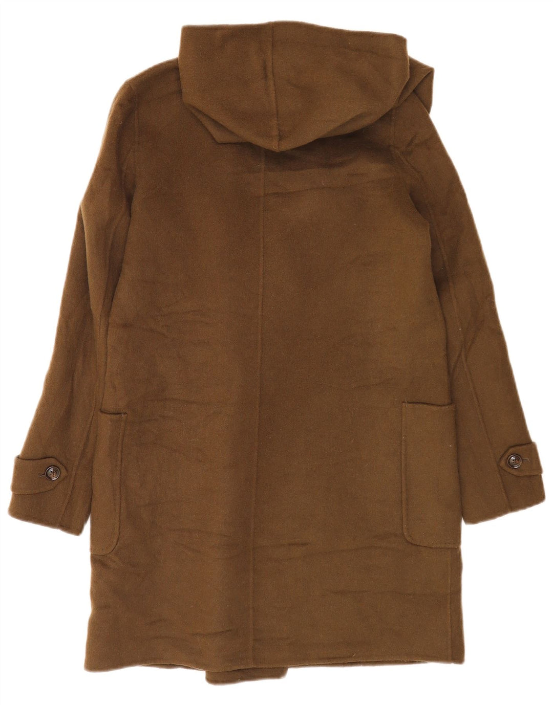 Massimo Dutti Manteau à capuche surdimensionné à double boutonnage pour femme EU 36 XS Kaki