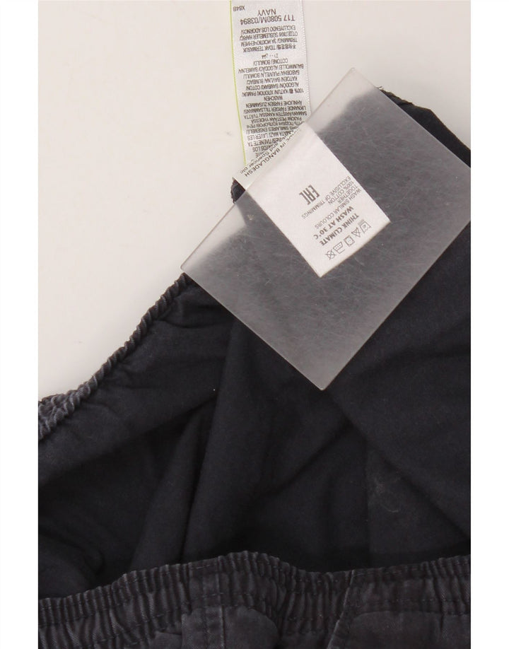 Marks & Spencer Mens Regular Chino Trousers W39 L29 Navy Blue Cotton