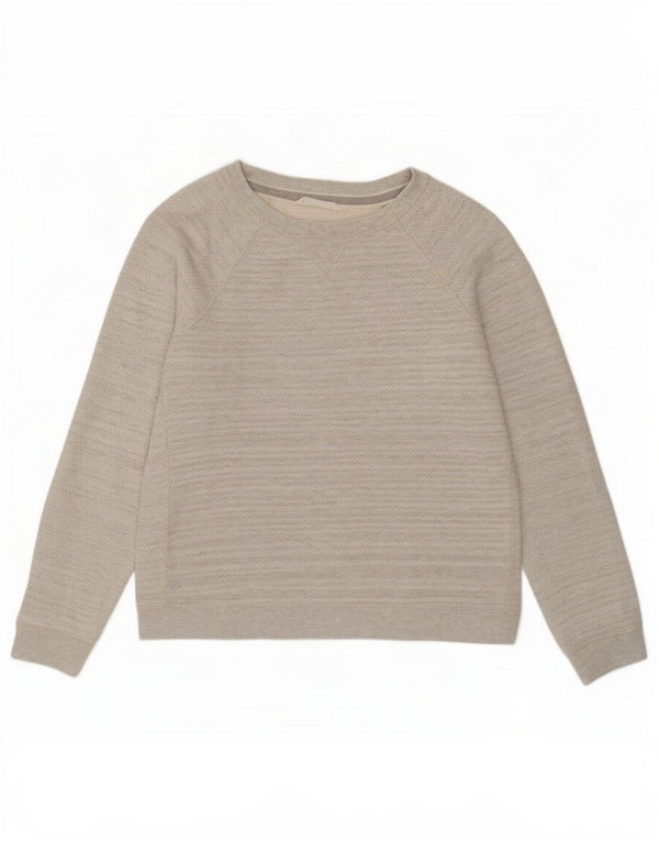 Felpa da donna Fat Face Jumper UK 16 Large Grey Cotton